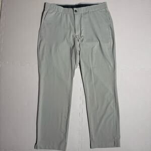 Under Armour The Showdown Mens Golf Pants Tan 38x30 Stretch Flat Front Nylon
